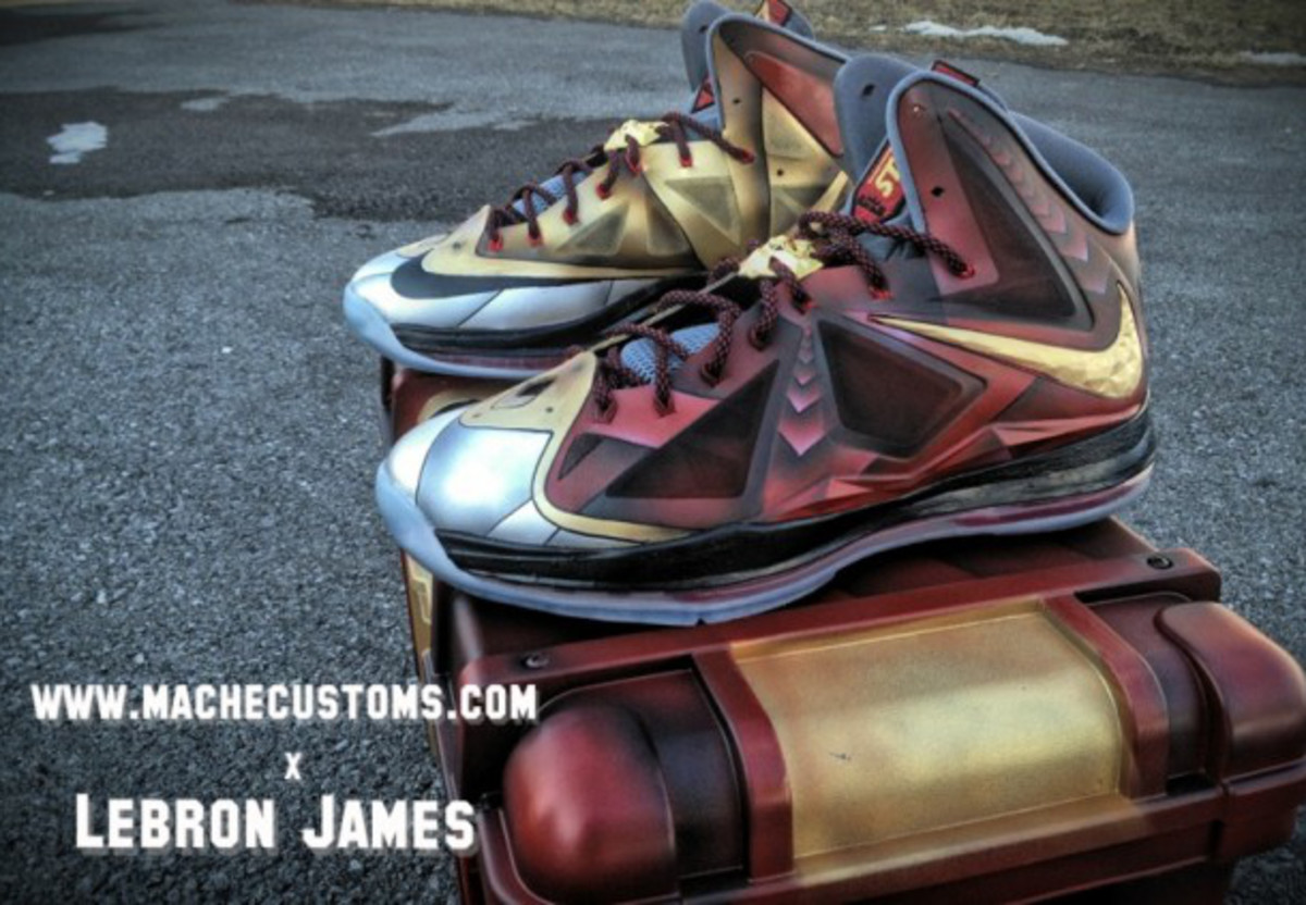LeBron X shoes get custom 'Iron Man 