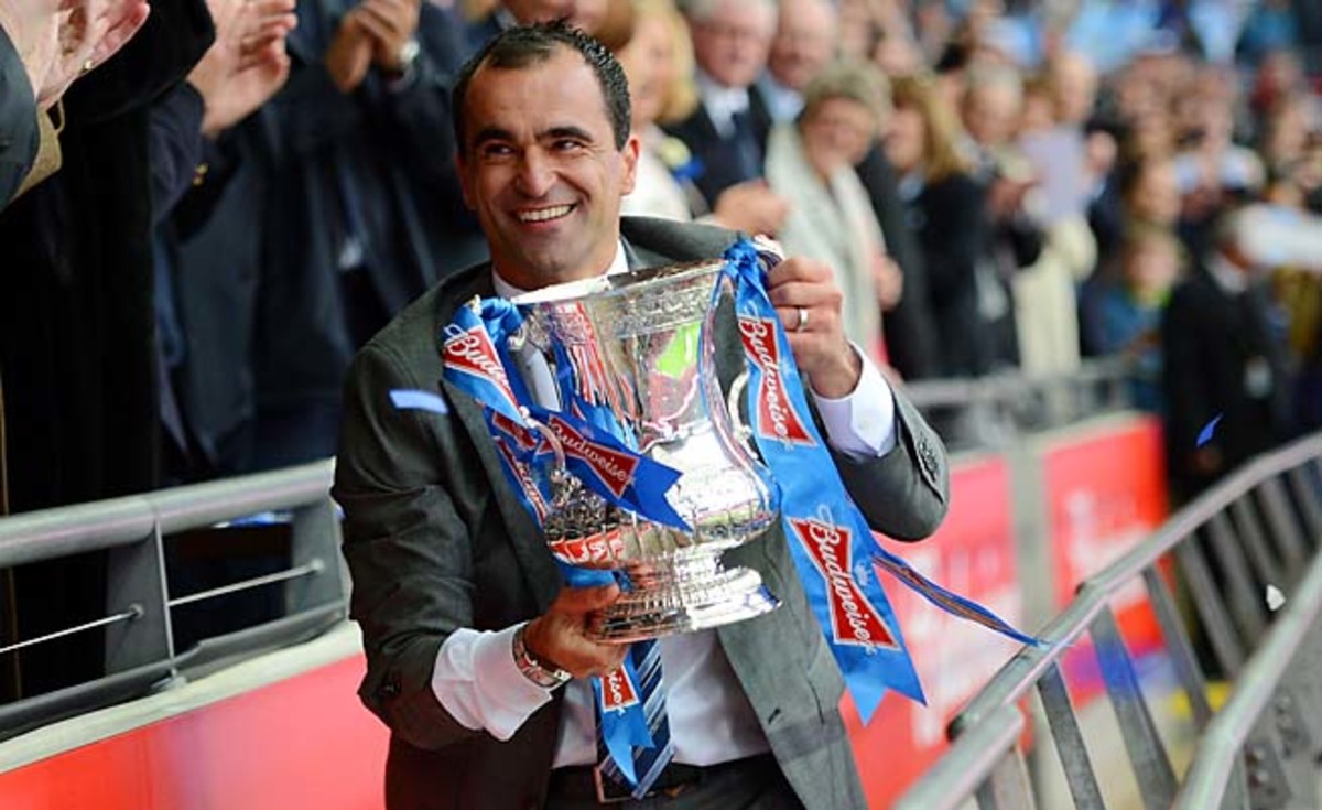Roberto Martinez and Wigan won the FA Cup final over Manchester City last season.