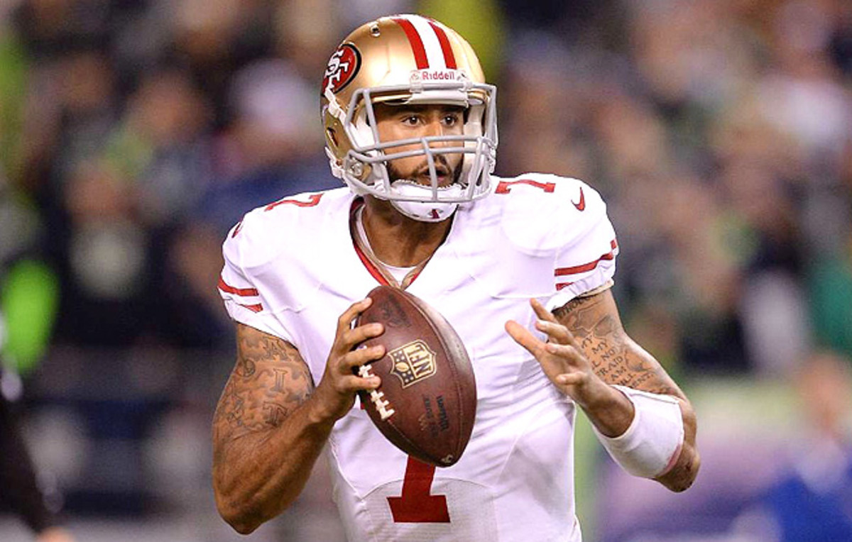 Former San Francisco 49ers QB Colin Kaepernick.