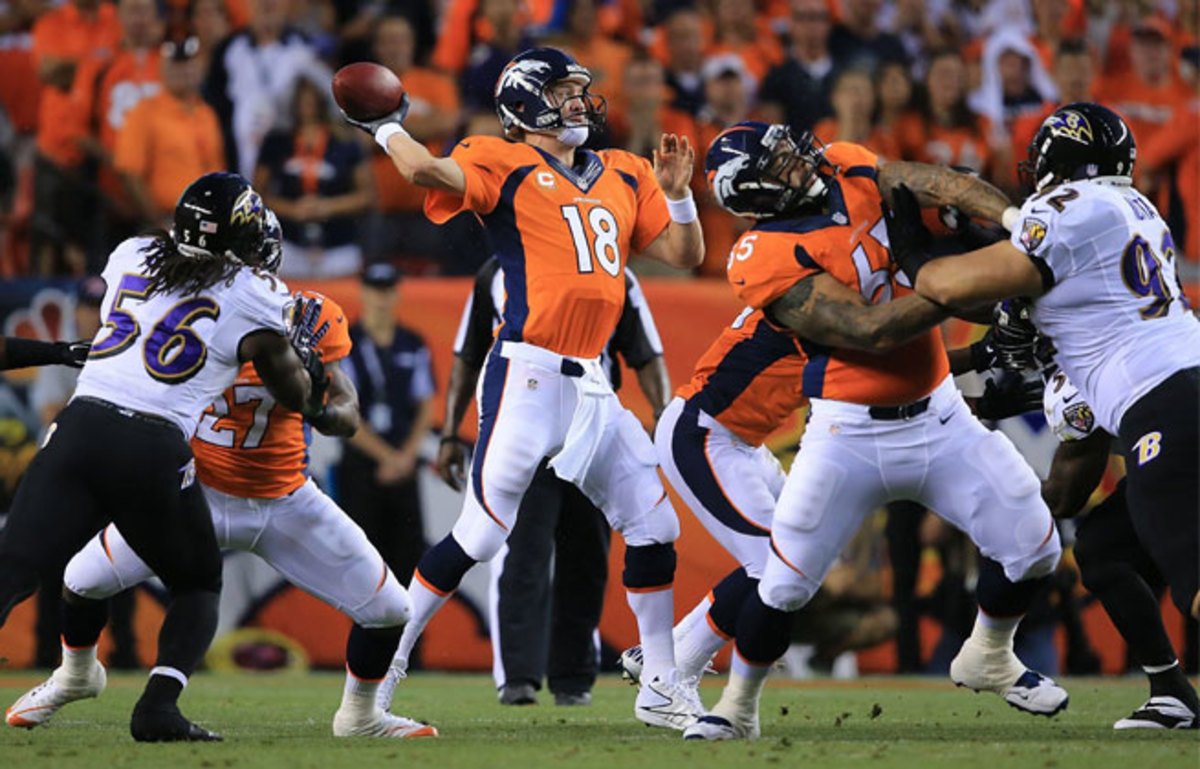 Manning's seven touchdowns erased the memory of his costly interception in the playoffs last season. 