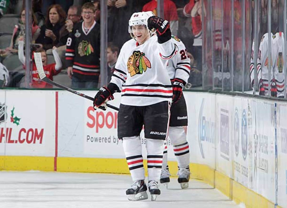 Patrick Kane of the Chicago Blackhawks is a leading candidate for the 2013-14 Hart Trophy