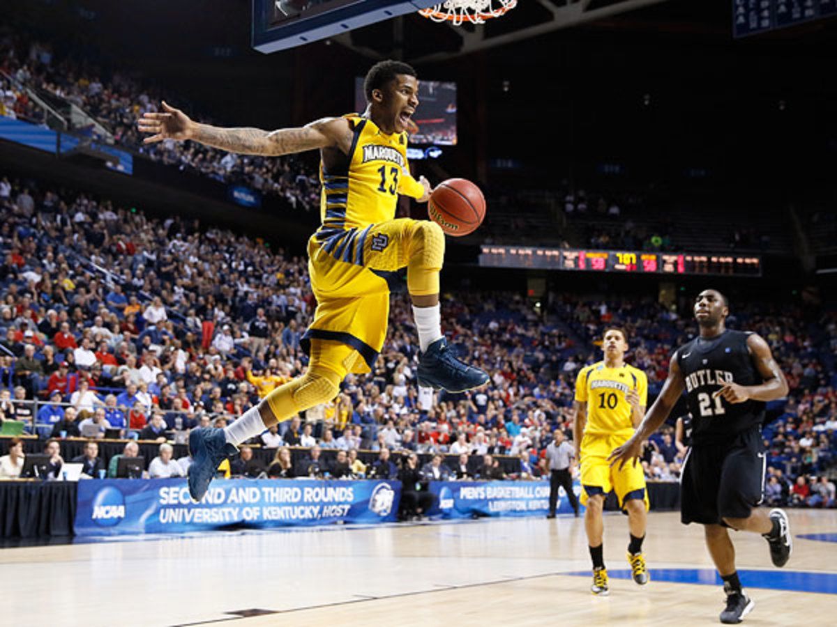 Marquette narrowly escaped with a 74-72 win over Butler Saturday night to advance to the Sweet 16. (Kevin C. Cox/Getty Images)