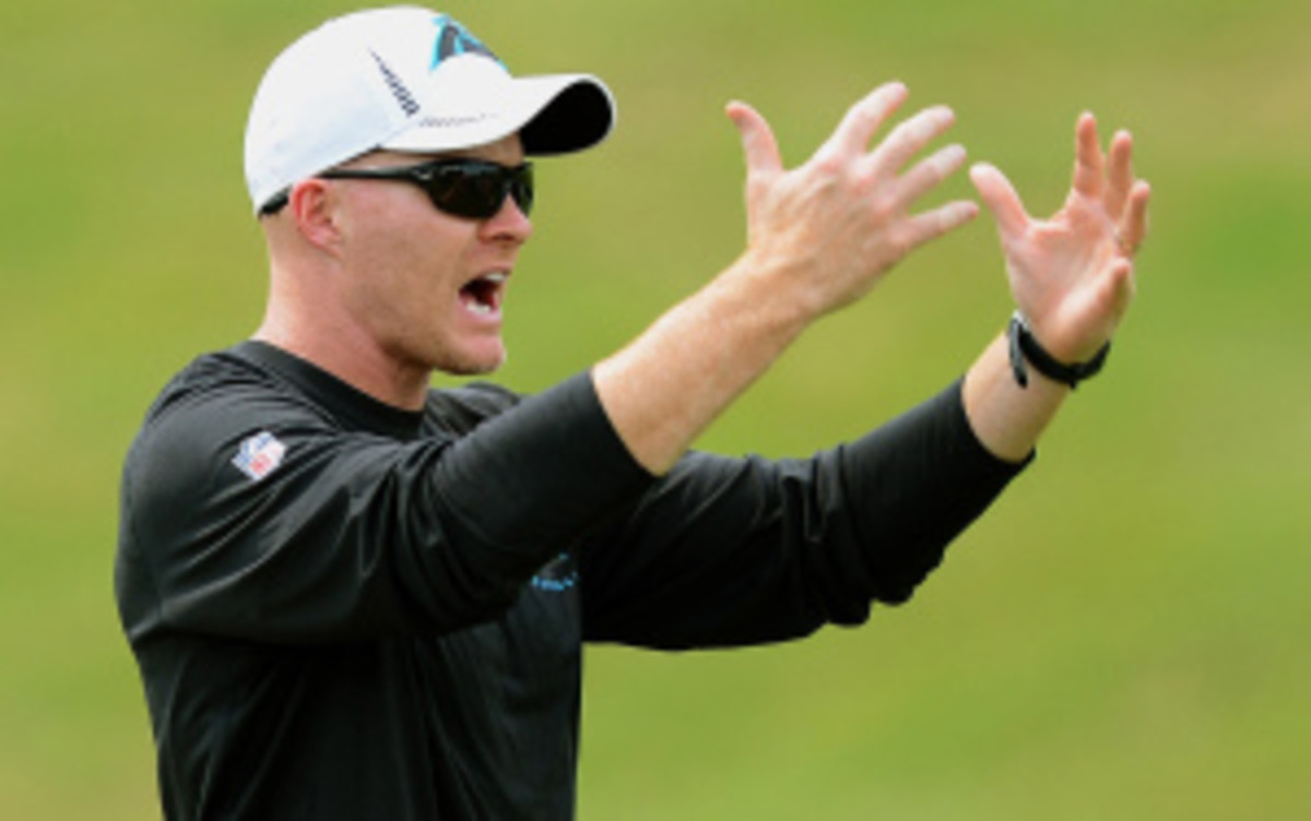 The 39-year-old Sean McDermott has never held a head coaching position in the NFL. (Charlotte Observer/Getty Images)