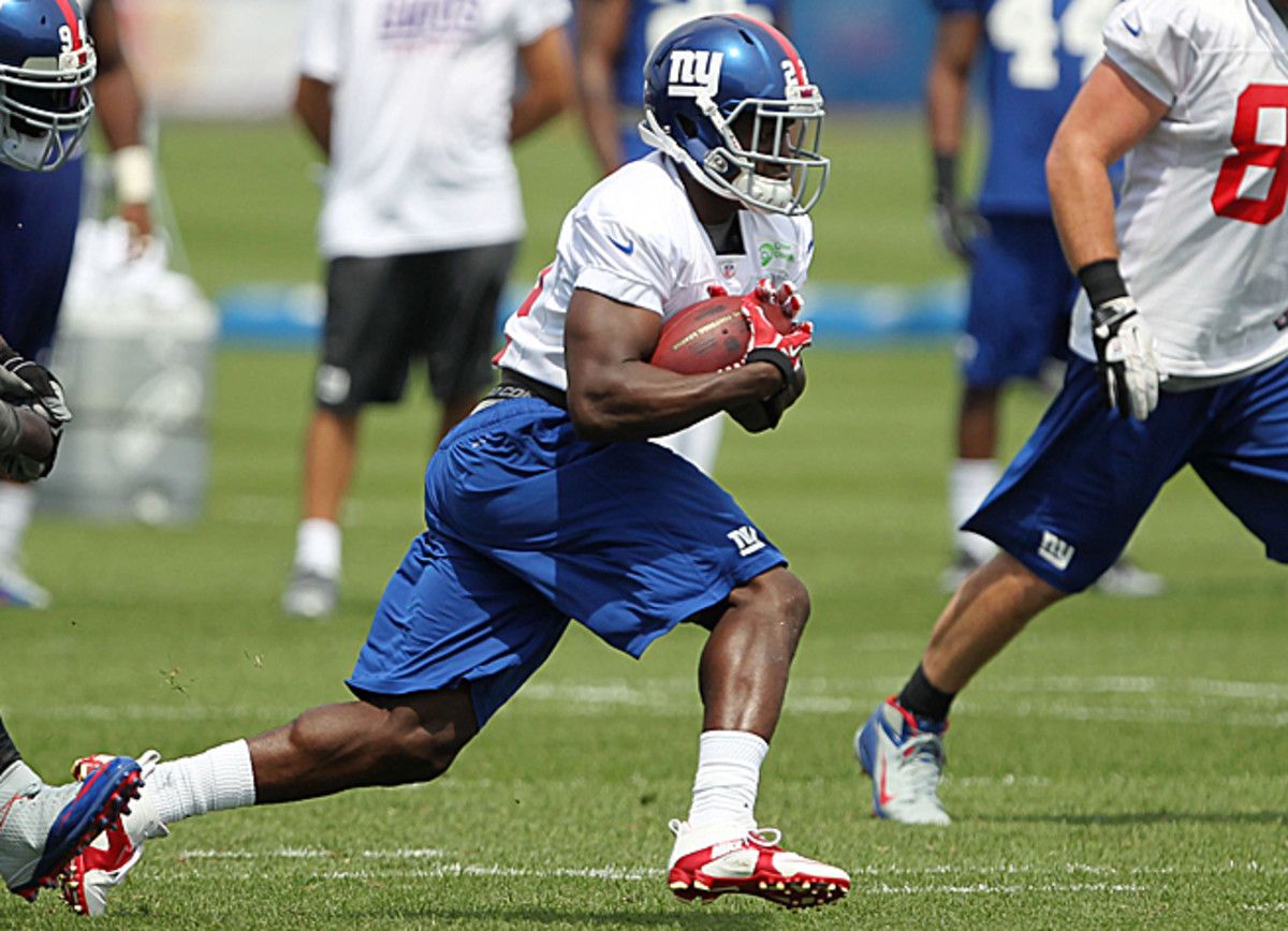 David Wilson jumps in as the Giants' feature back, but Andre Brown will likely run in the touchdowns.