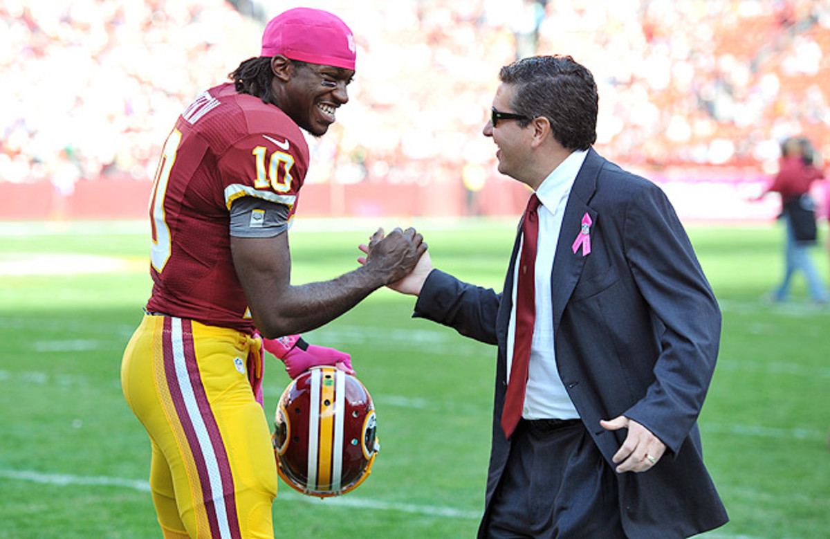 Owner of the Redskins since 1999, Daniel Snyder (right) has been criticized for being too hands on.