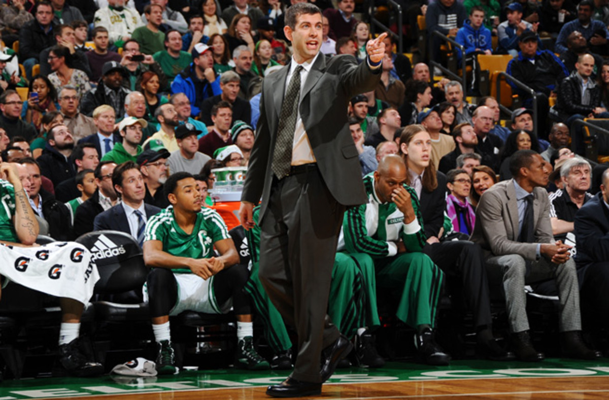 Brad Stevens and the Celtics currently stand at 12-15 with a one-game lead in the Atlantic Division.