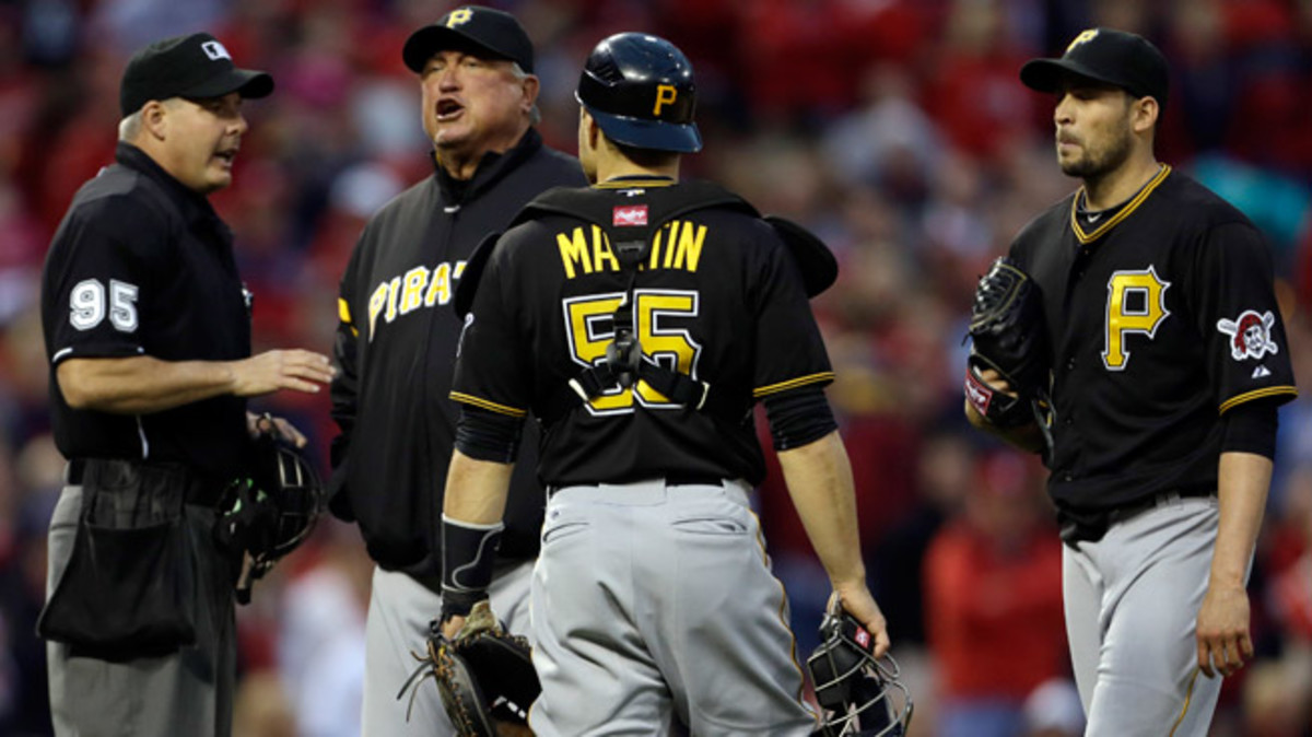 Pirates starter Jonathan Sanchez was tossed after hitting St. Louis' Allen Craig in the head with a pitch.