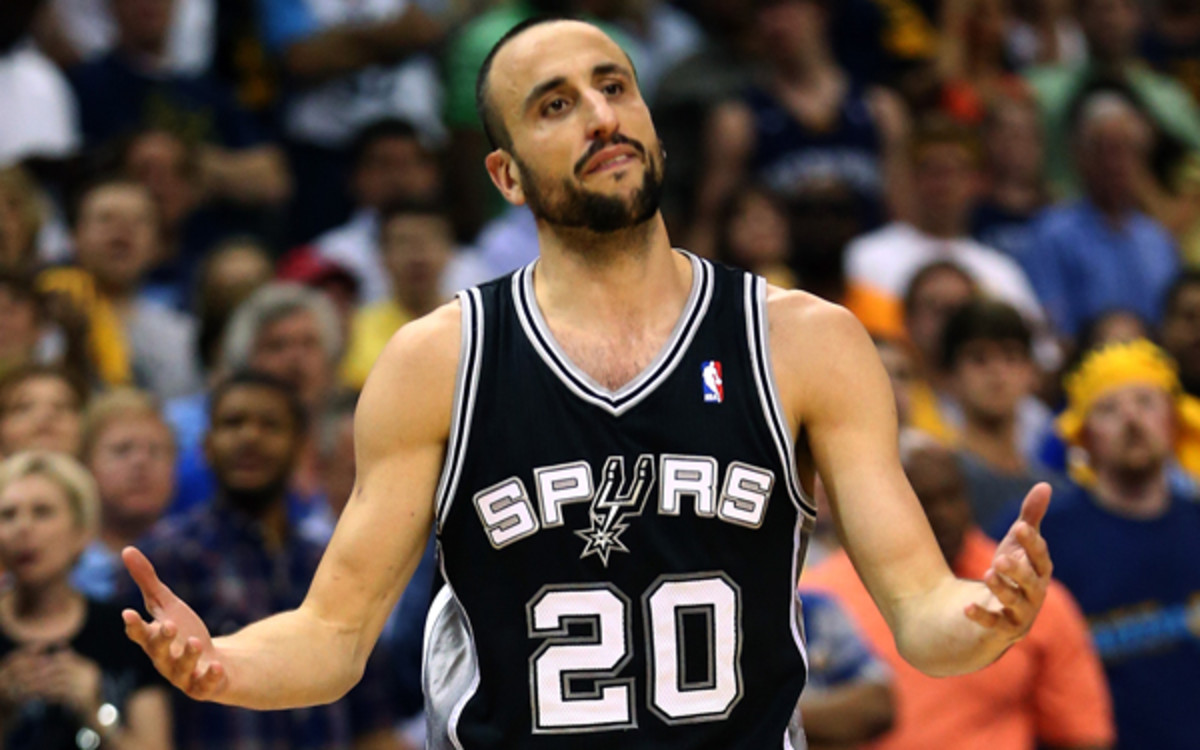 Manu Ginobili says he would like to come back from one more season. (Photo by Ronald Martinez/Getty Images)