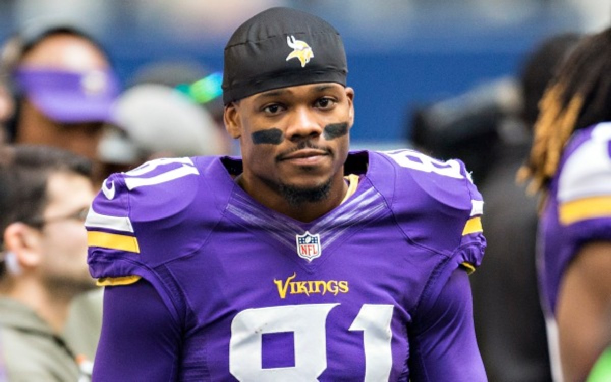Vikings wide receiver Jerome Simpson has seven receiving touchdowns in six NFL seasons. (Wesley Hitt/Getty Images)