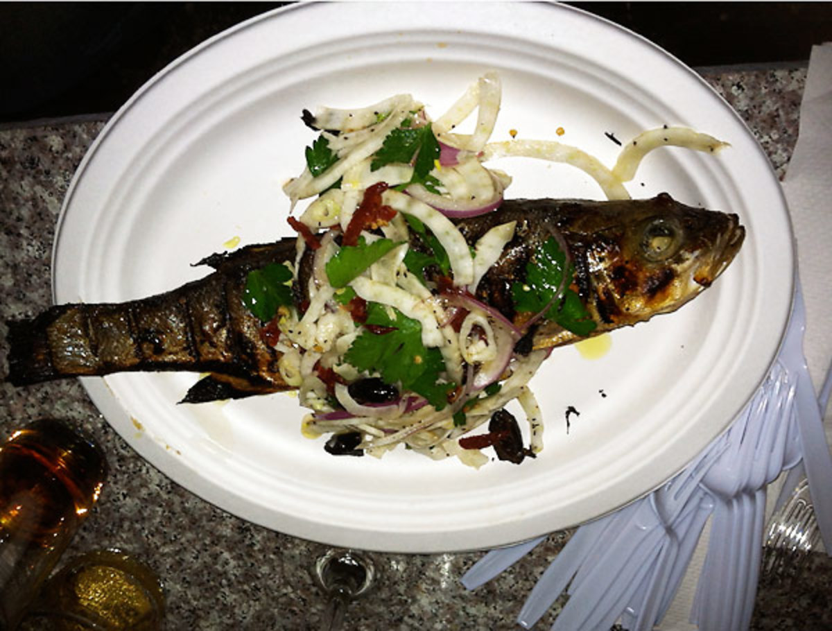 Whole Branzino at New Orleans' Bacchanal