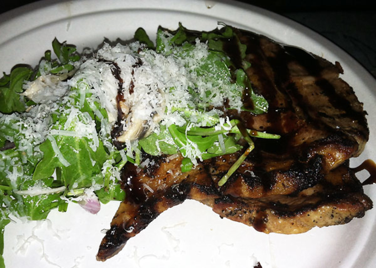 Pork shoulder chop at New Orleans' Bacchanal
