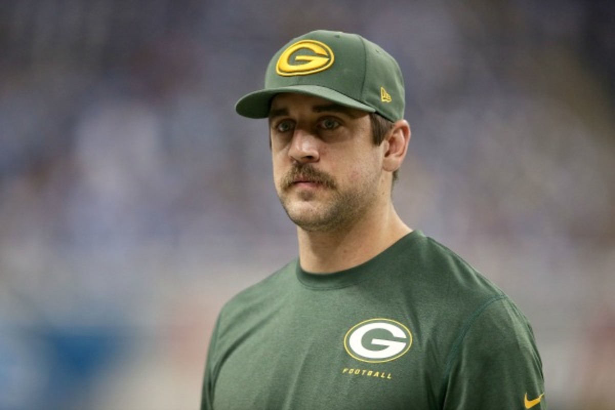 Aaron Rodgers has 15 touchdown passes and four INTs this season. (Leon Halip/Getty Images)