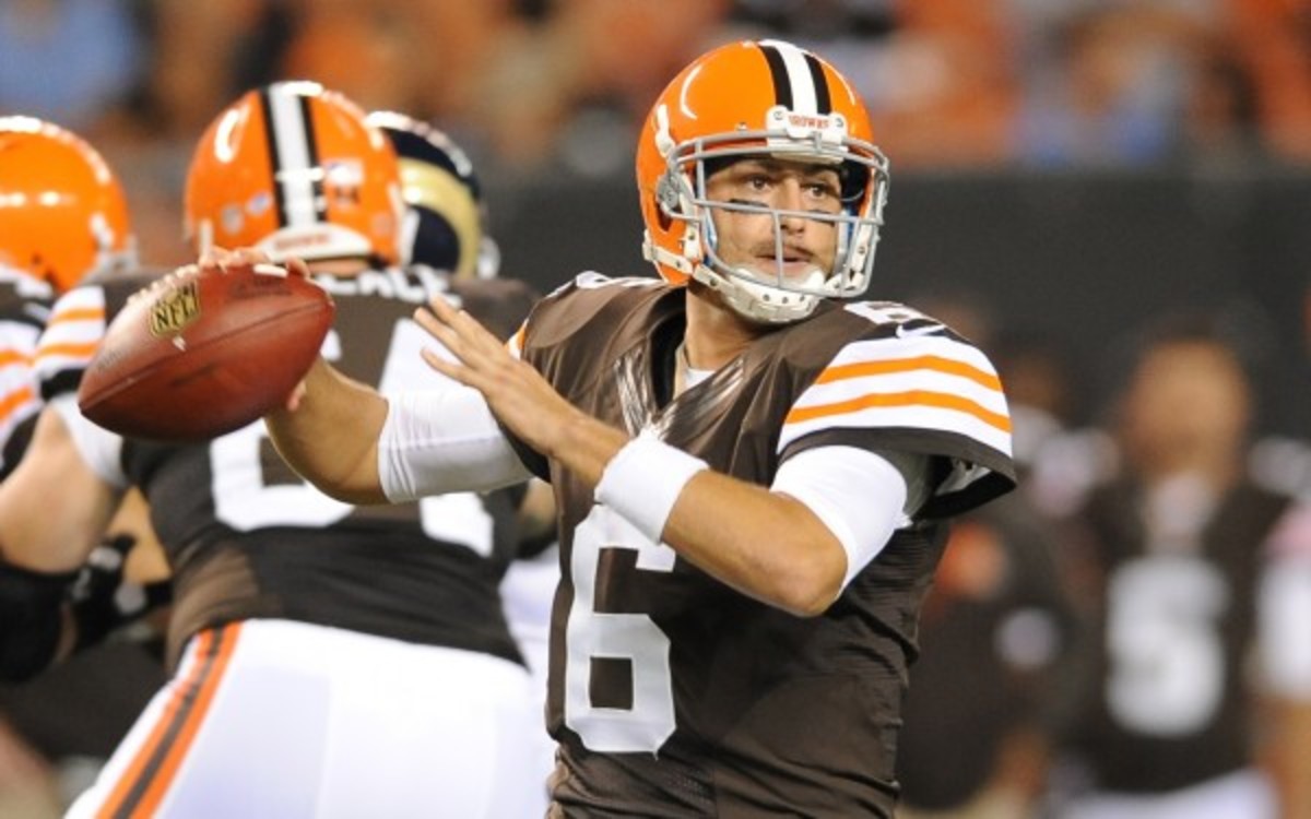 The Browns fear that Brian Hoyer has torn ligaments in his knee. (Diamond Images/Getty Images)