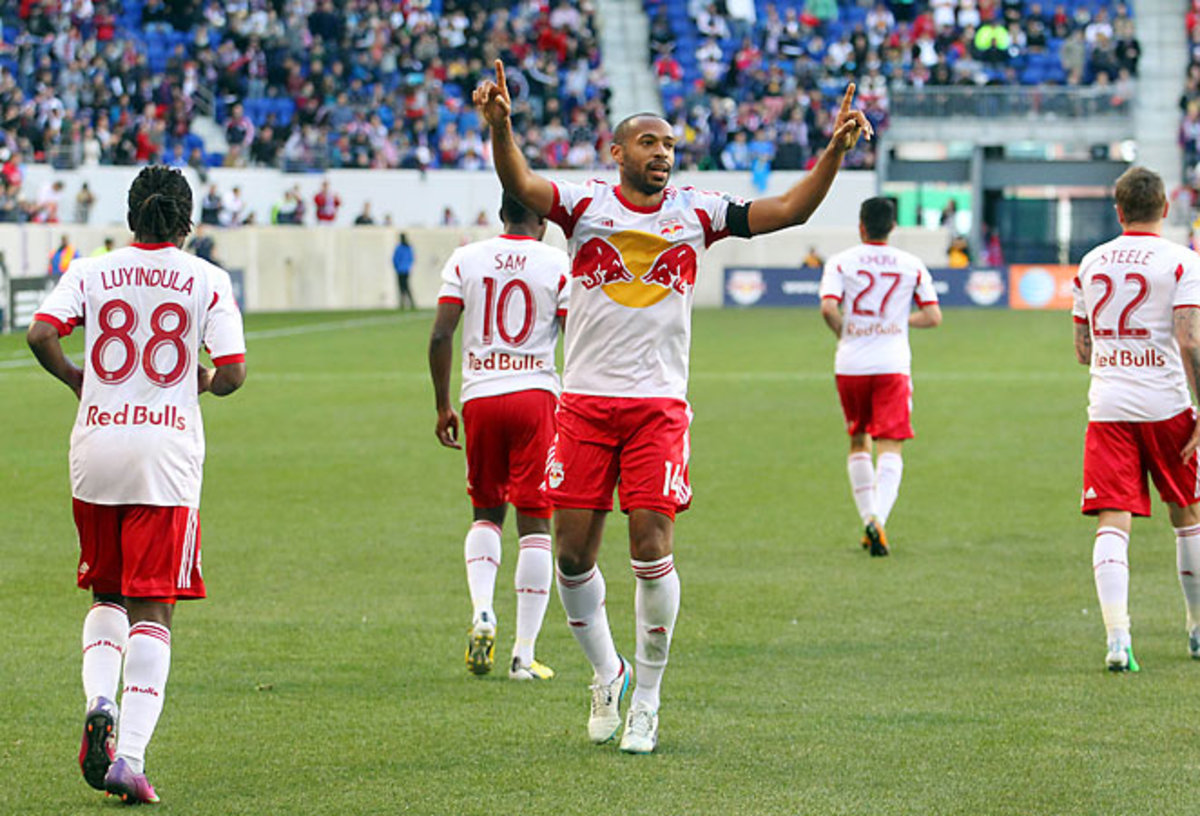 Thierry Henry, striker of the New York Red Bulls  New york red bulls, Thierry  henry, Major league soccer