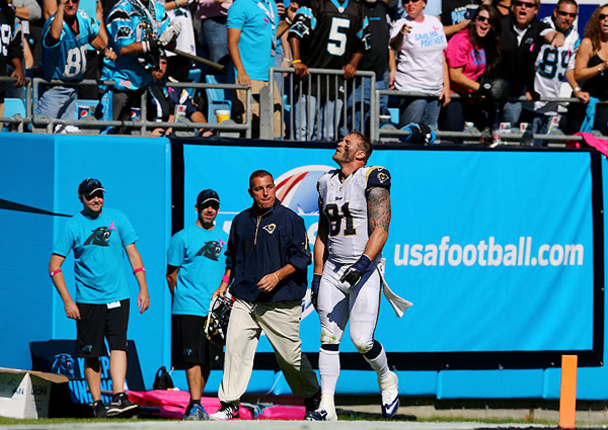 Chris Long Ejected From Panthers Rams Game For Throwing A Punch Video chris-long-ejected-from-panthers-rams-game-for-throwing-a-punch-video