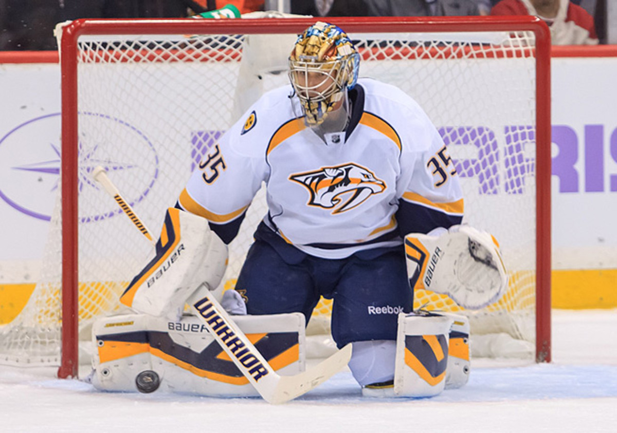 When healthy, Pekka Rinne is key part of the Predator's resilience in the defensive zone.