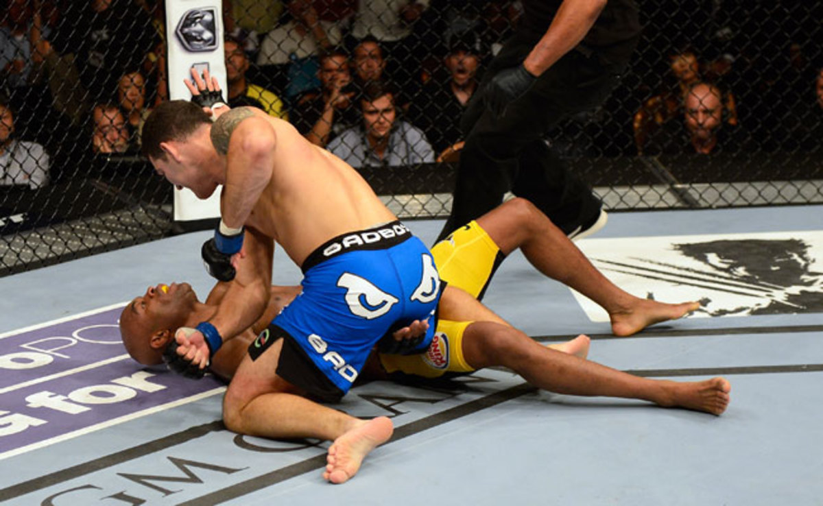 Chris Weidman earned a TKO victory over Anderson Silva in the second round of their UFC 162 fight.