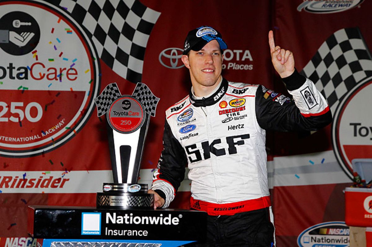 Brad Keselowski's win put an end to Kyle Busch's streak of three consecutive victories in the series.