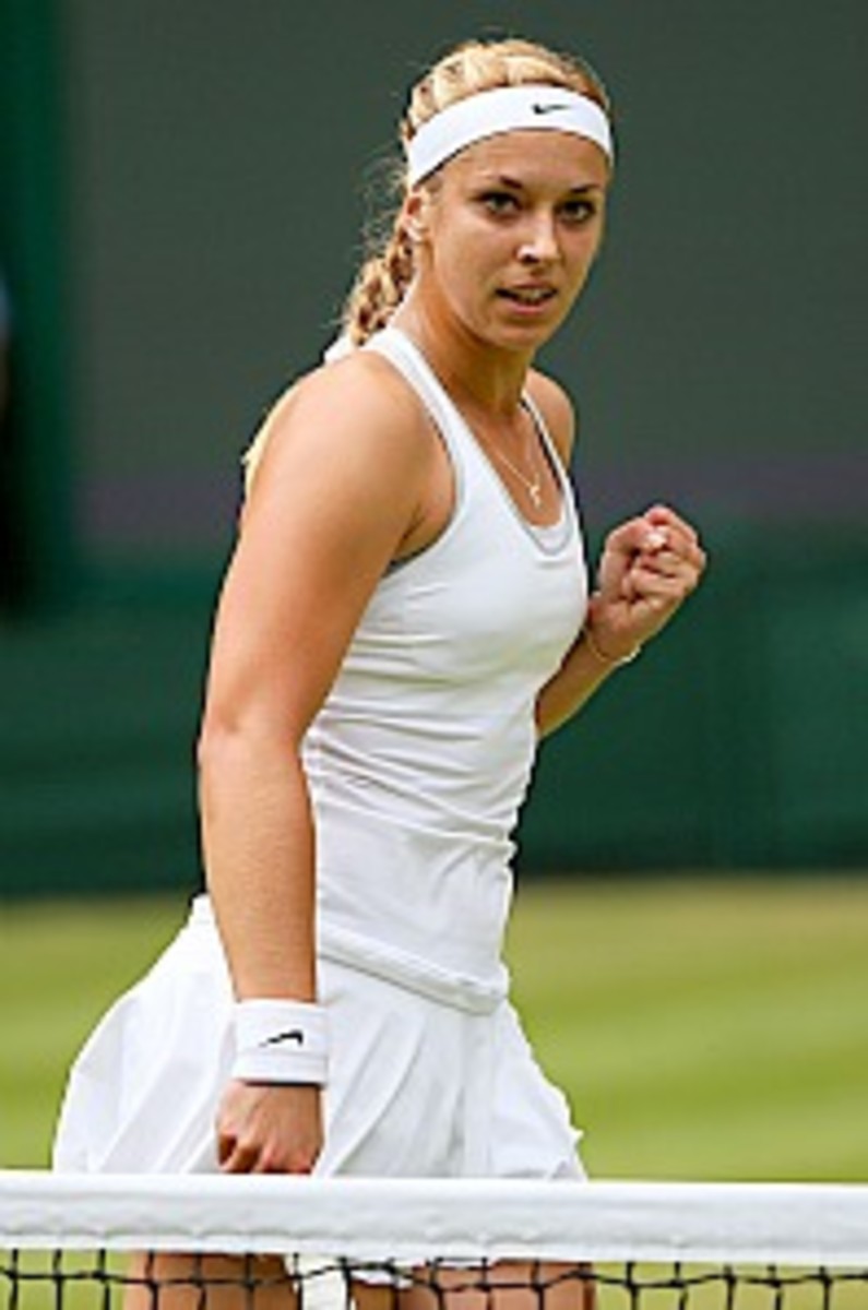 Sabine Lisicki is trying to make her first Slam final. (Julian Finney/Getty Images)
