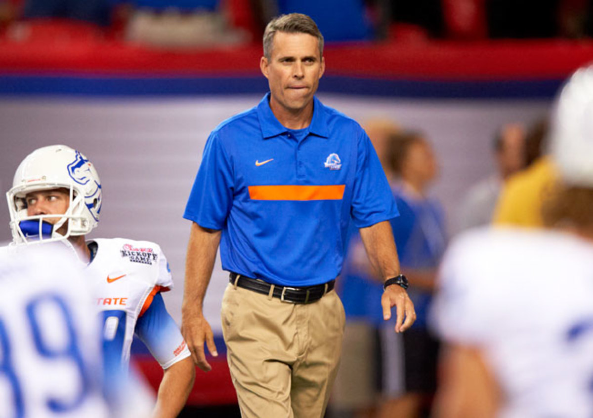 In eight seasons as Boise State's head coach, Chris Petersen went 92-12 and won two BCS bowl games.