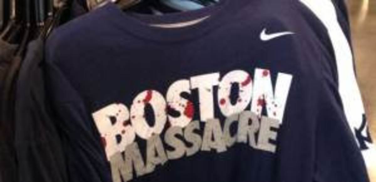Nike has pulled its "Boston Massacre" shirts. (Associated Press)