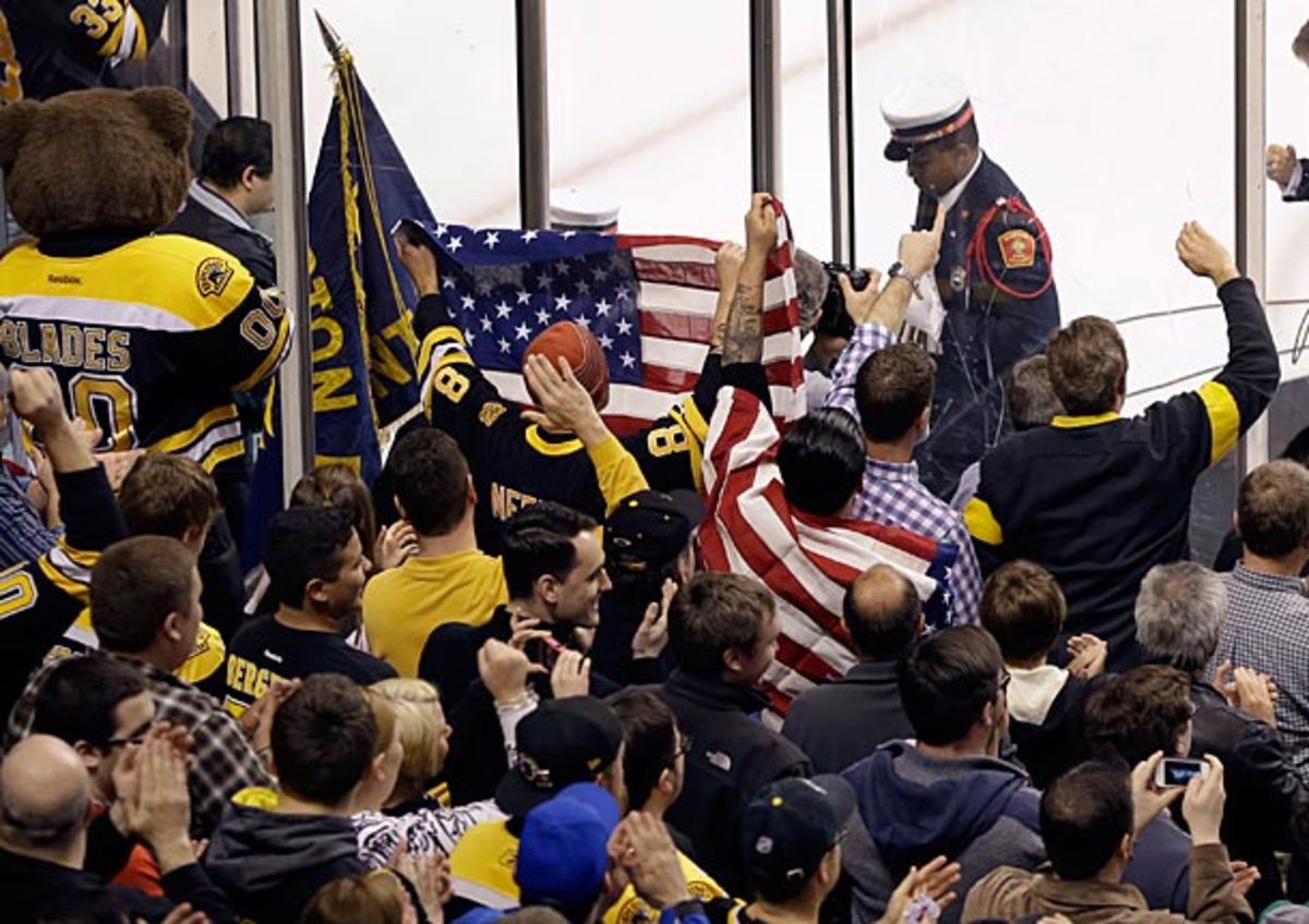 It was an emotional night in Boston as the Bruins played the Buffalo Sabres.