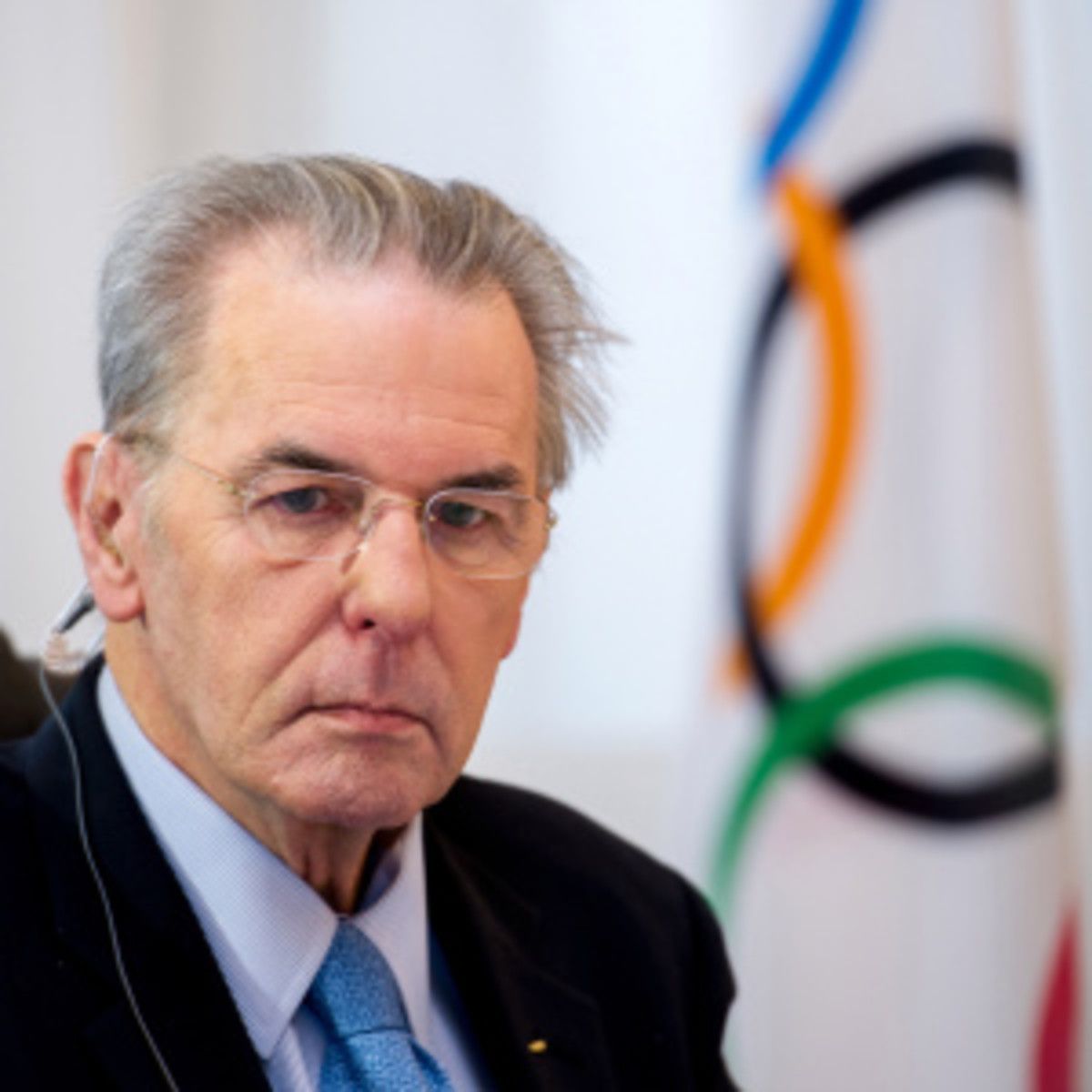 Jacques Rogge will meet with wrestling officials to discuss ways to keep the sport in the Olympics. (Harold Cunningham/Getty Images)