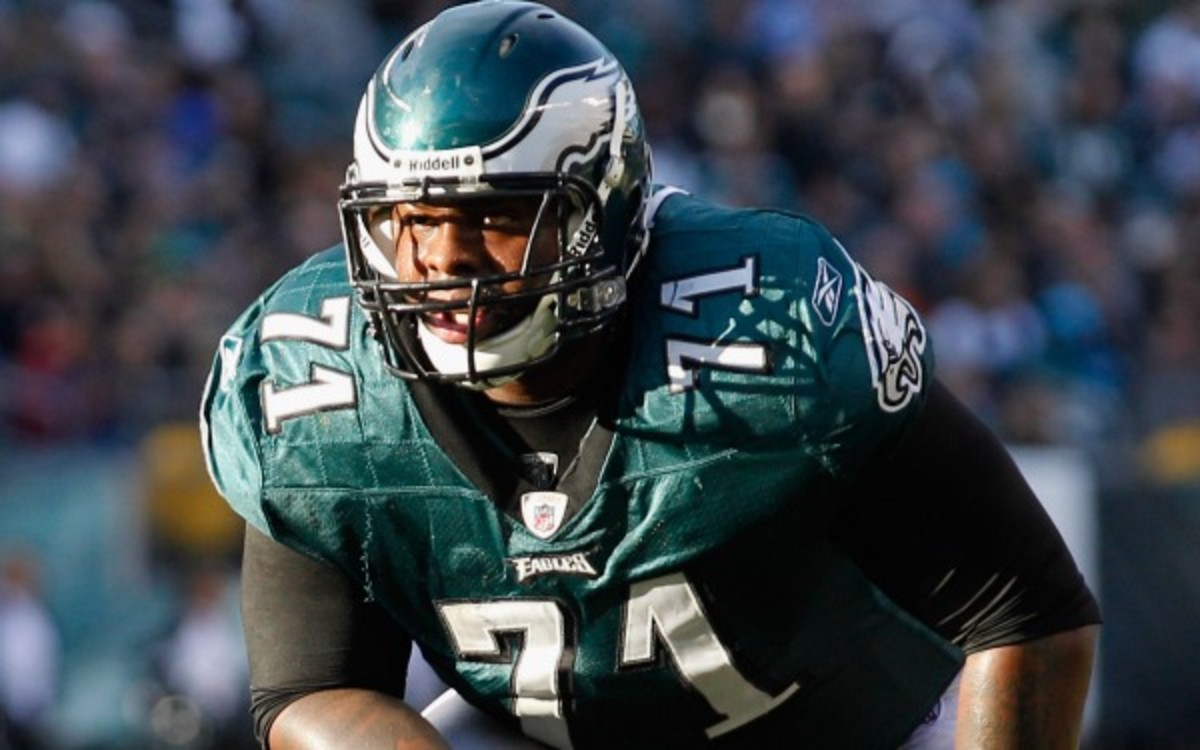 Eagles tackle Jason Peters was arrested for drag racing in Louisiana. (Rob Carr/Getty Images)