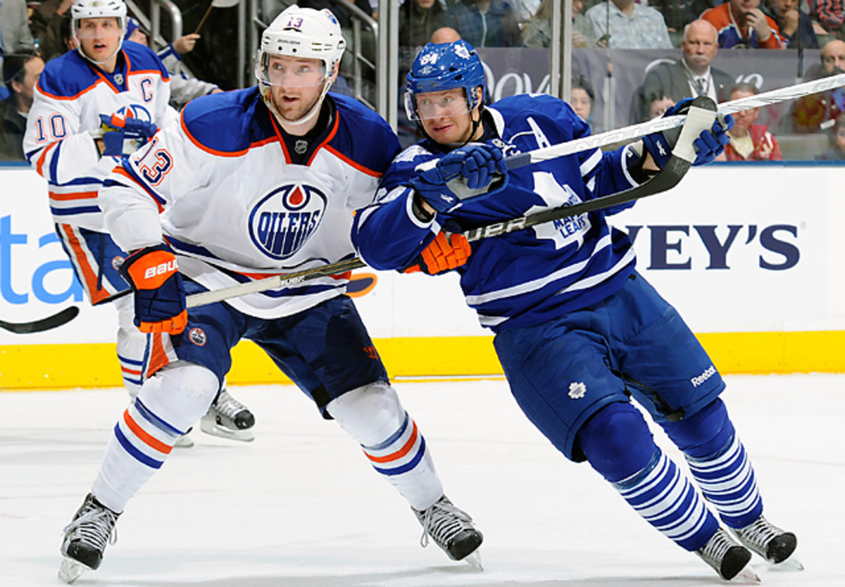 Cam Barker has 286 penalty minutes in 296 career NHL games with Chicago, Minnesota and Edmonton.