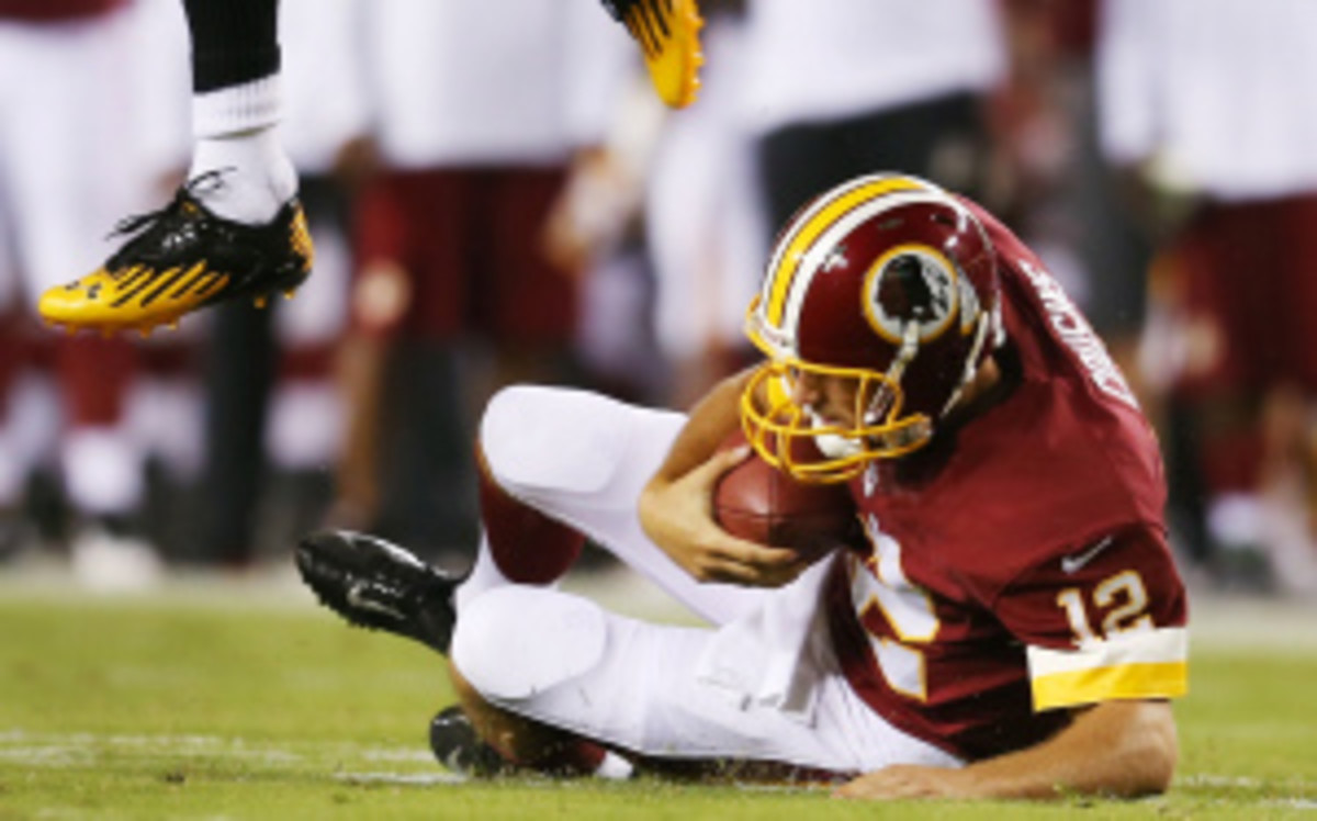 Kirk Cousins' MRI revealed no ligament damage and he should be ready to go when the Redskins kick off their regular season Sept. 9 at home against the Eagles. (Rob Carr/Getty Images)