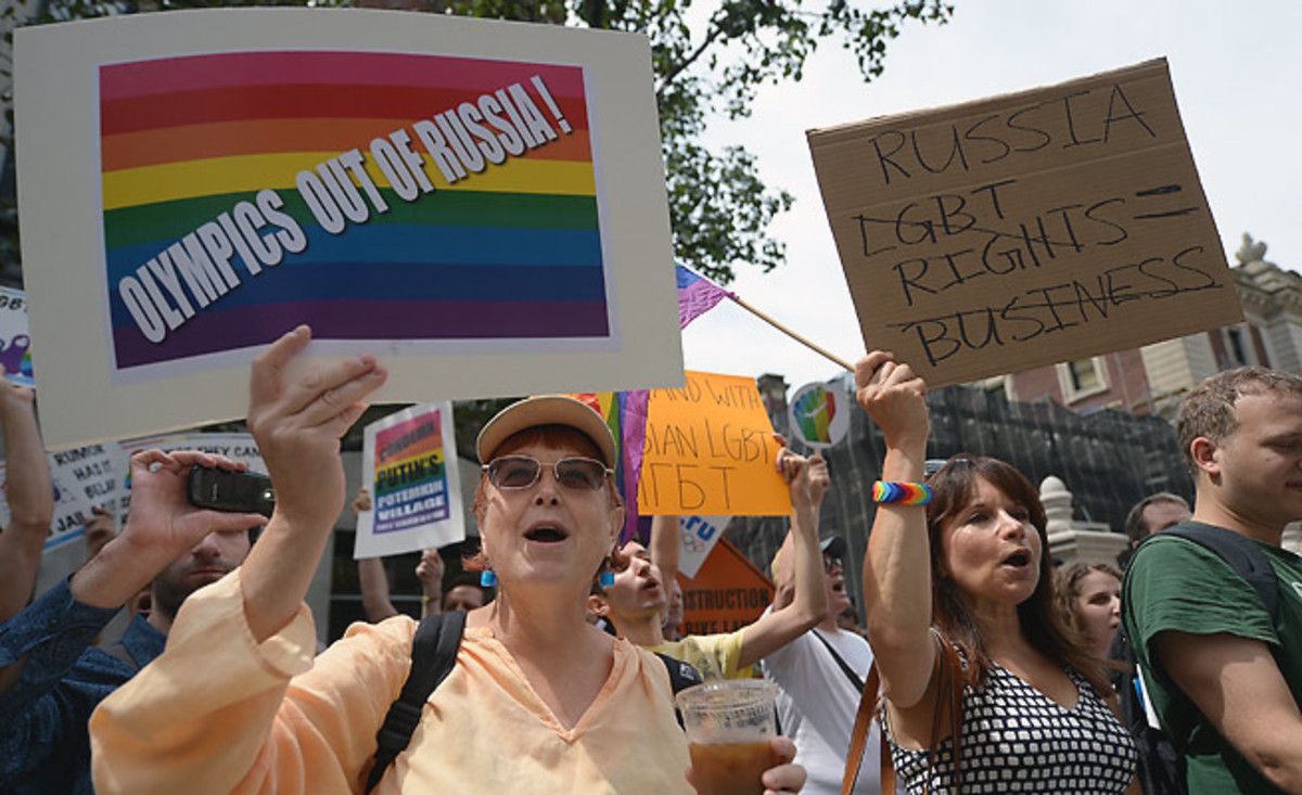 Russia's anti-gay legislation has prompted protests and calls for a boycott of the 2014 Sochi Olympics.
