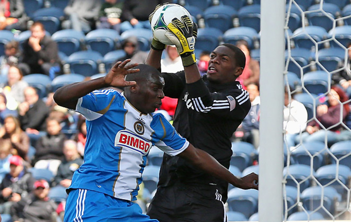 Bakary Soumare (left) has appeared in three games with the Union so far in 2013.