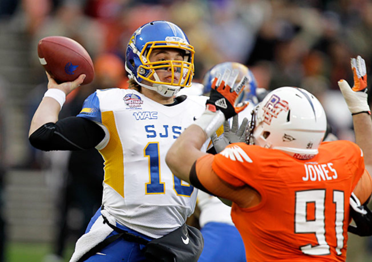 San Jose State QB David Fales passed for 4,193 yards and 33 TDs during his breakout 2012 campaign.