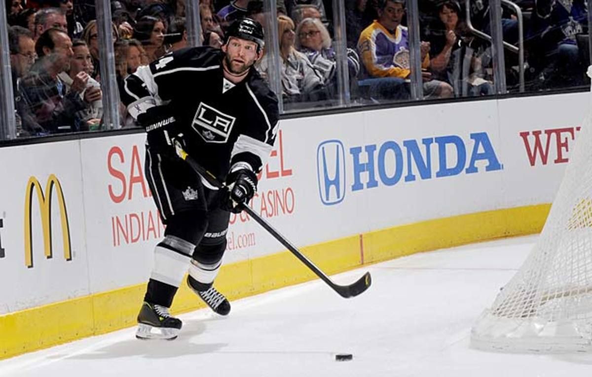 Since arriving from Buffalo, Robyn Regehr has given the Kings a physical blueline presence.