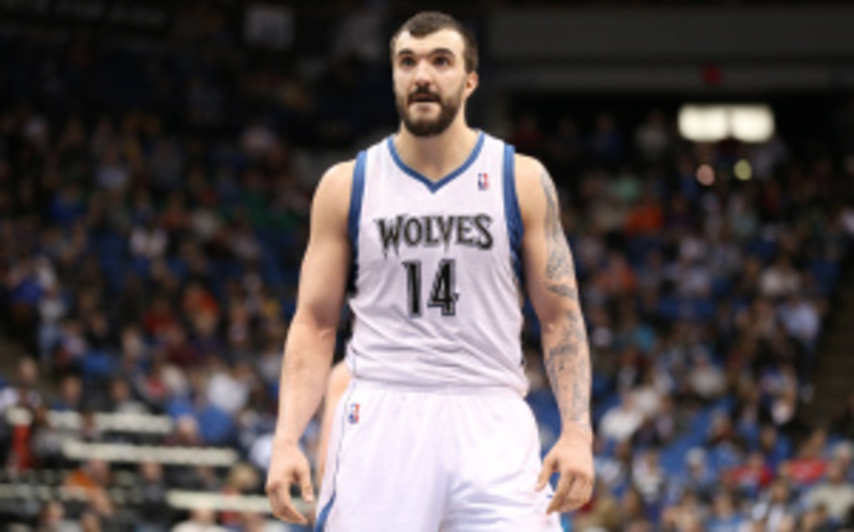 Nikola Pekovic has withdrawn his name from consideration for the EuroBasket championship in September. (Jordan Johnson/Getty Images)