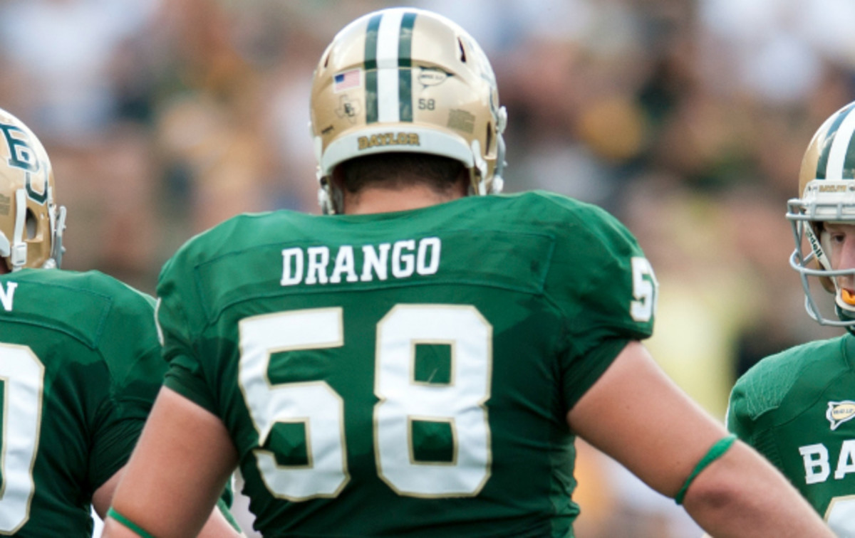 Baylor will be without starting lineman Spencer Drango on Saturday.
