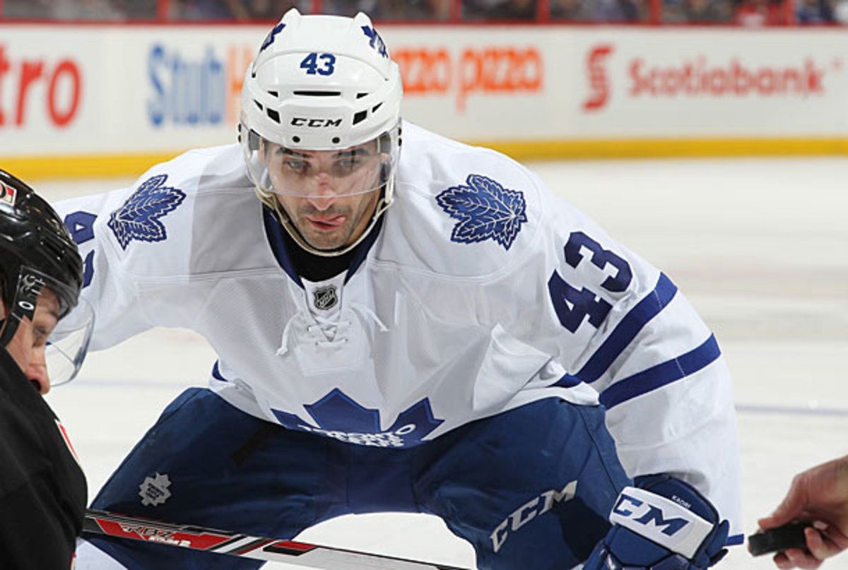 Nazem Kadri of the Toronto Maple Leafs