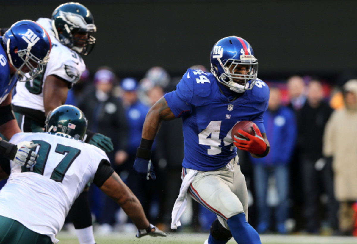 Former Giants running back Ahmad Bradshaw has reportedly signed a one-year contract with the Colts. (Elsa/Getty Images)