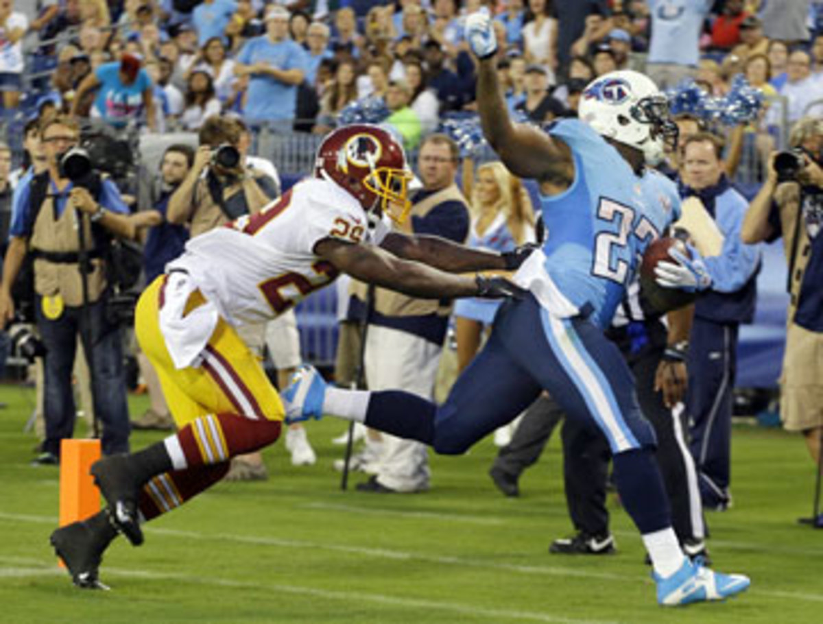 Shonn Greene scored from 19 yards out Thursday night. (Wade Payne/AP)