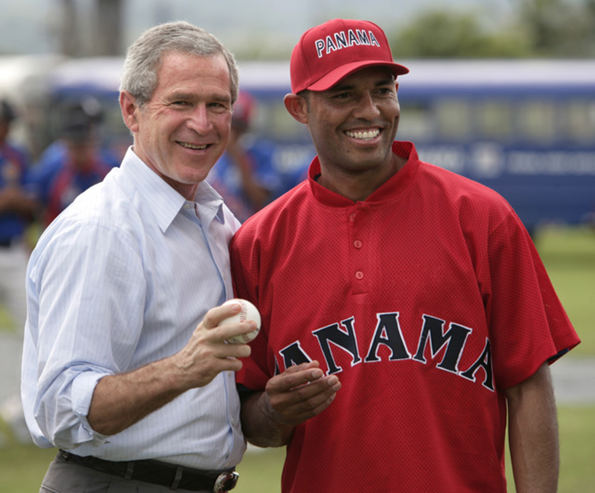 George W. Bush and Mariano Rivera