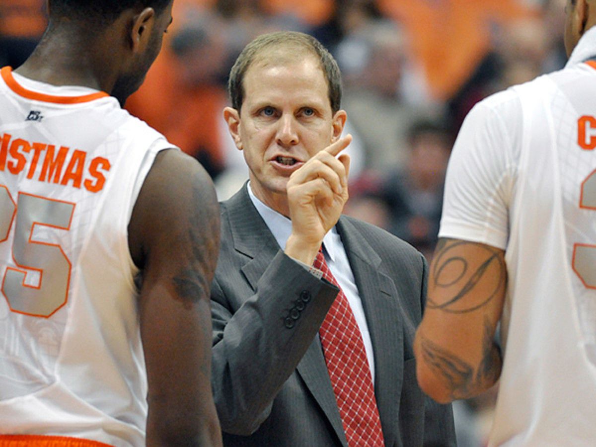 Whenever Syracuse coach Jim Boeheim decides to retire, the Orange should have a solid replacement in Mike Hopkins. (Kevin Rivoli/AP)