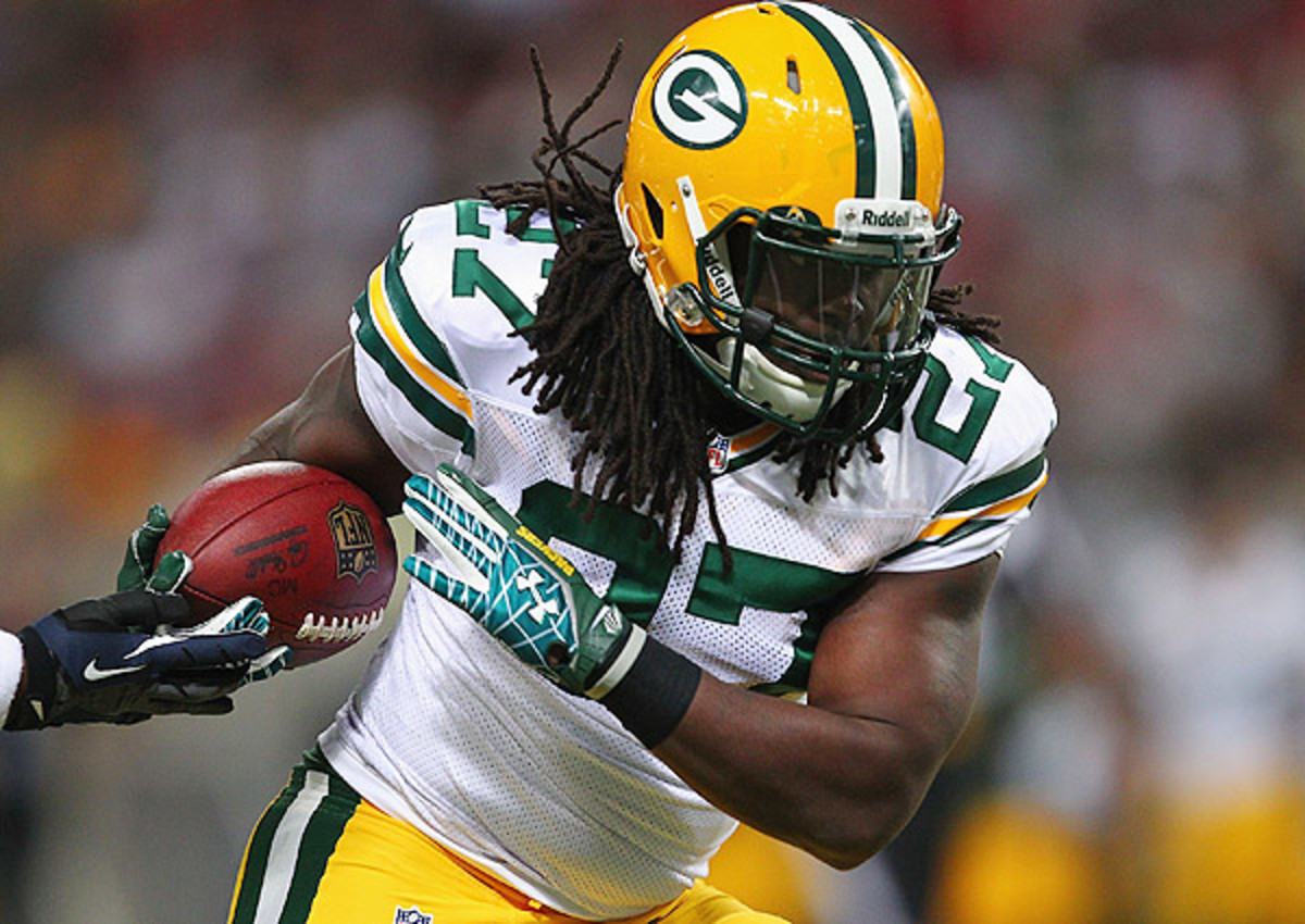 Eddie Lacy (concussion) left Sunday's game after just one carry.
