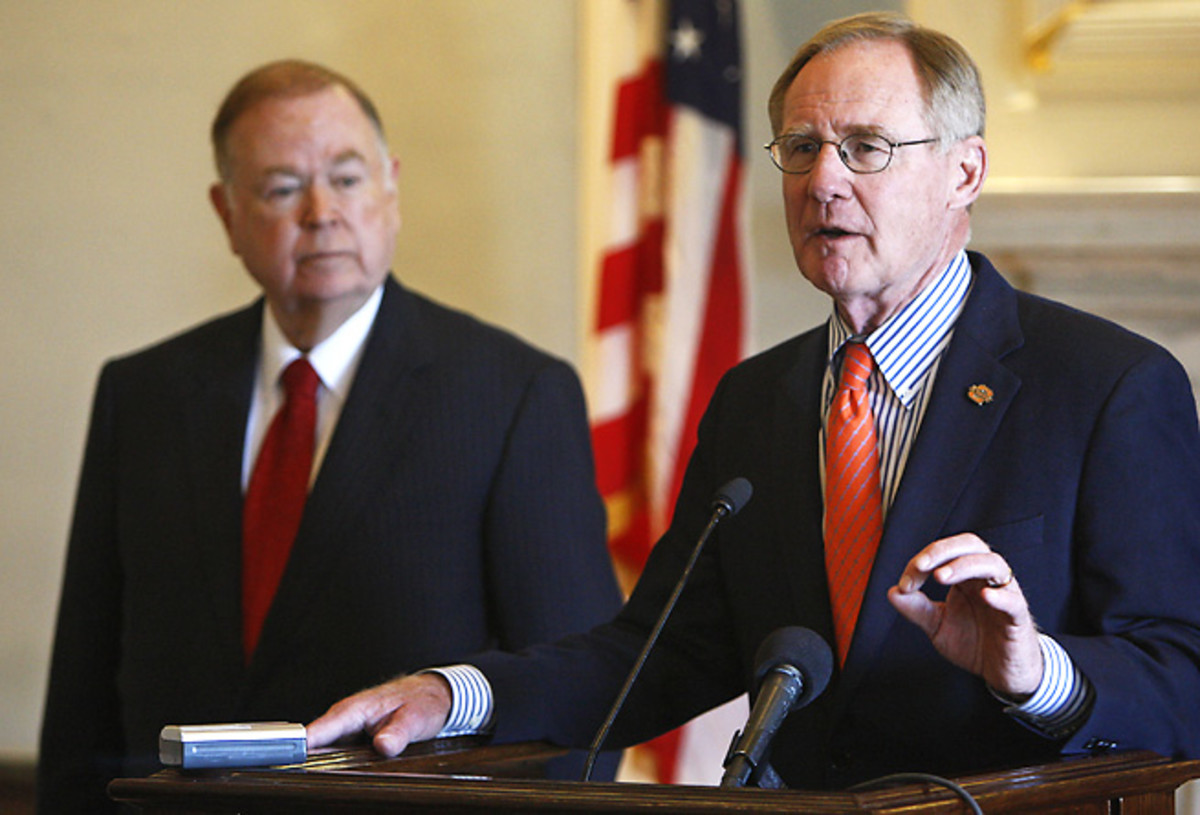 Oklahoma State president Burns Hargis promised to take action concerning alleged improprieties.