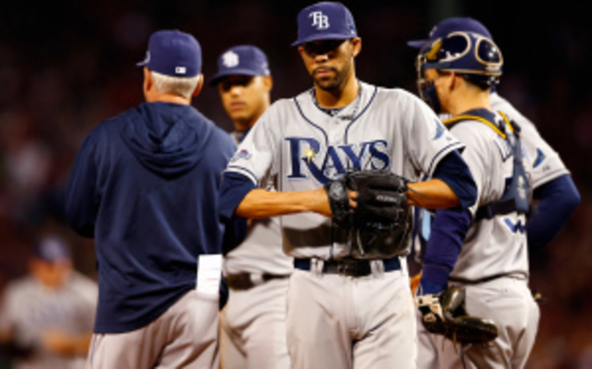 Rays pitcher David Price becomes a free agent in 2015. (Jared Wickerham/Getty Images)