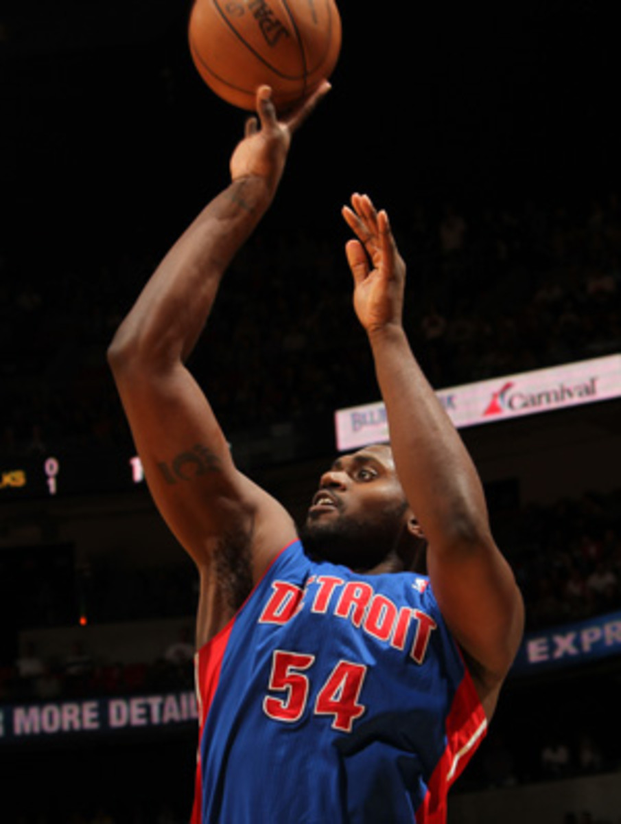 Pistons forward Jason Maxiell will miss the rest of the 2012-13 season. (Issac Baldizon/Getty Images)