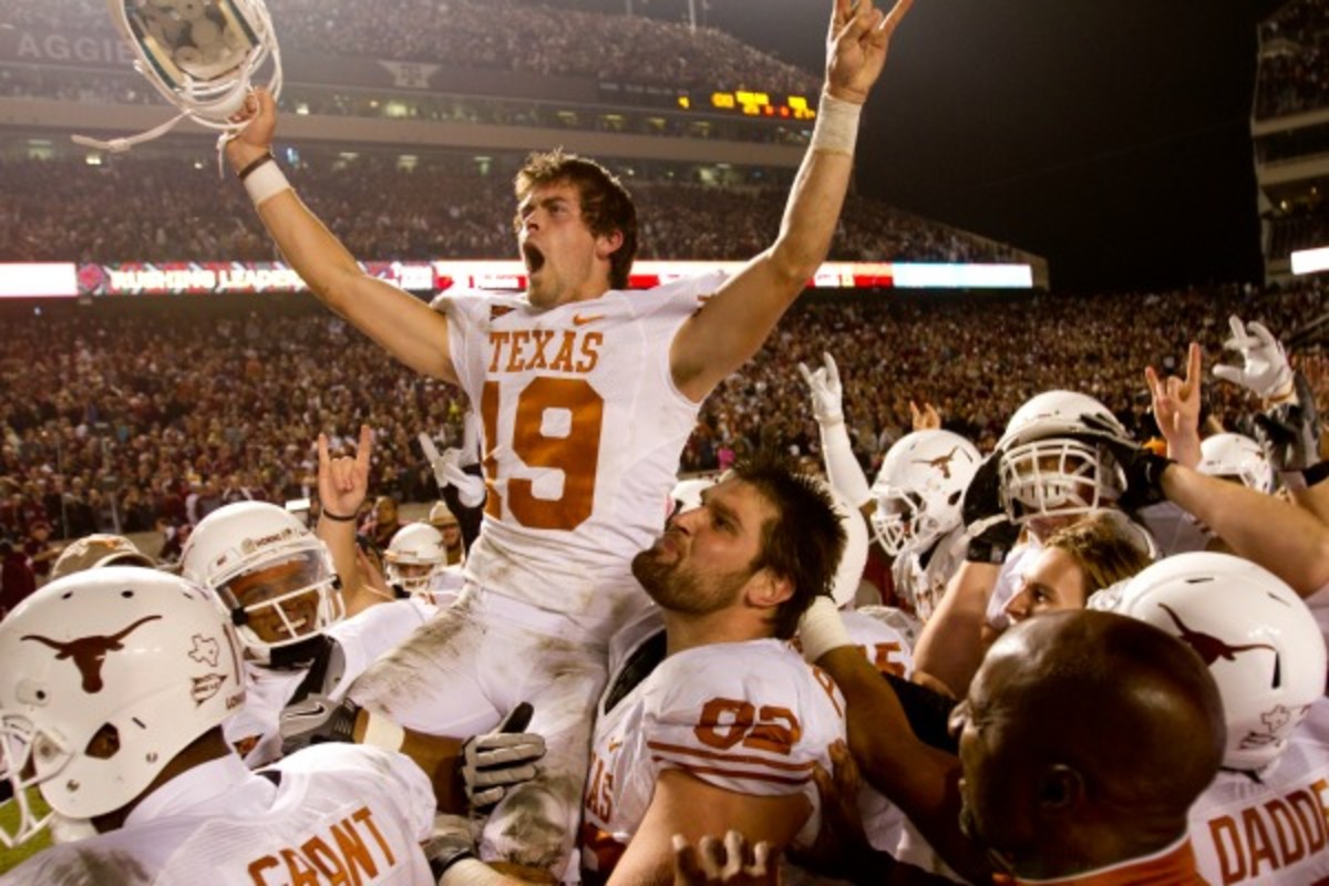 Justin Tucker's ??-yard field goal beat Texas A&M in their last meeting. (Darren Carroll/Getty Images)