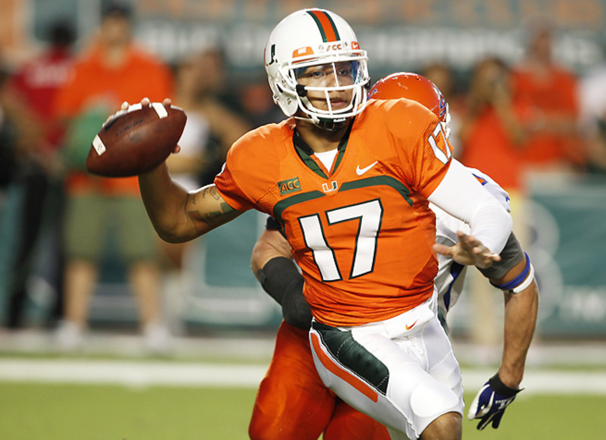 Stephen Morris was injured during Miami's blowout win over Savannah State on Saturday.