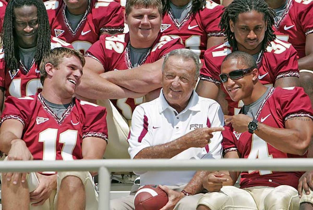 Bobby Bowden, Tony Carter and Drew Weatherford