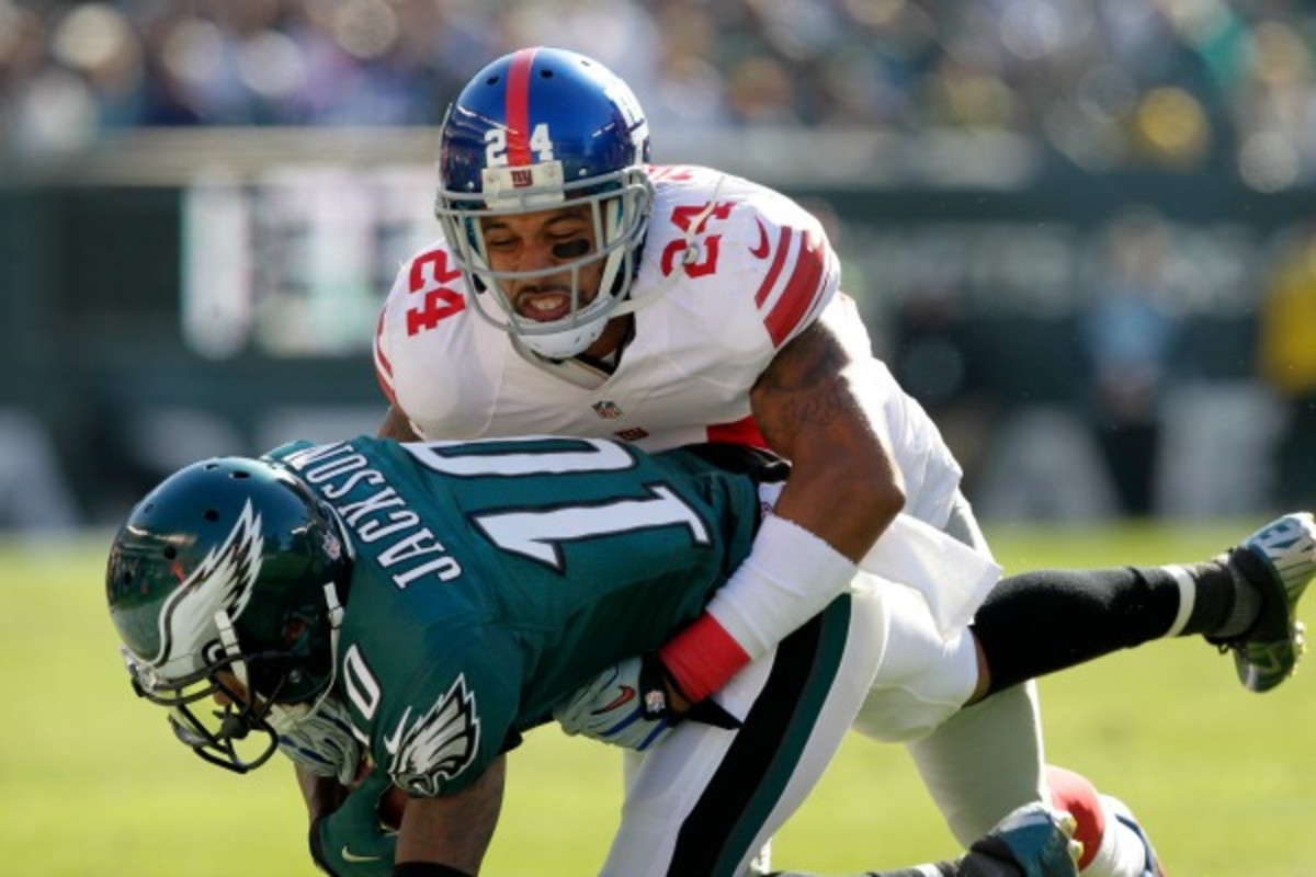 Terrell Thomas had 11 tackles, a sack and a forced fumble in Sunday's win over the Eagles. (Hunter Martin/Getty Images)