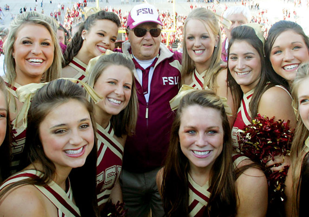 Bobby Bowden and FSU Cheerleaders